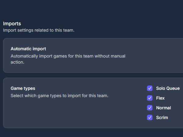 Forget about manual imports