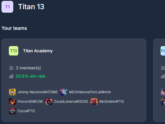 Room for a second roster, later